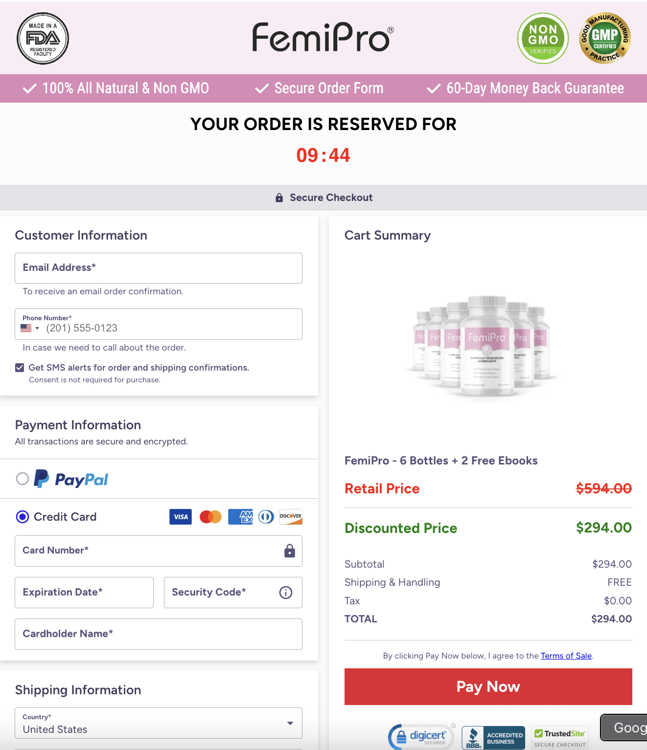 FemiPro-Secure-Checkout
